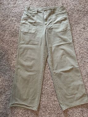 American Eagle High Rise Wide Leg Utility Pants